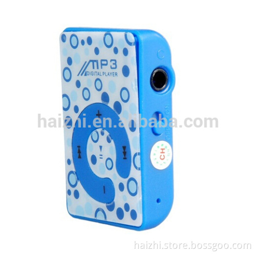 colorful cheap plastic mini clip mp3 player mini clip 8gb mp3 support extend memory card